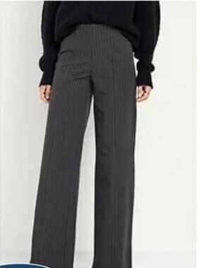 High-Waisted Pull-On Pixie Wide-Leg Pants